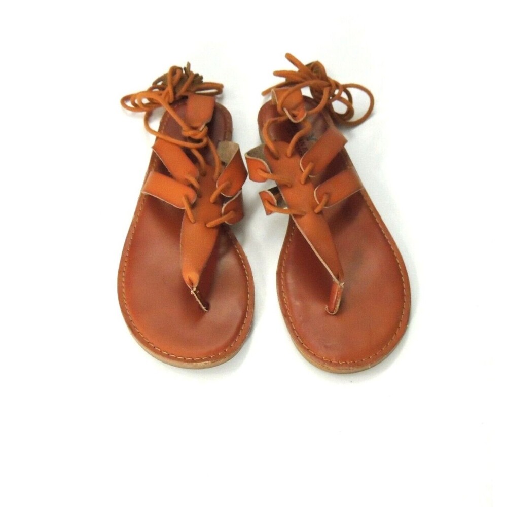 American Eagle Oufitters Women's Leather Flat Summer Sandals Sz 8